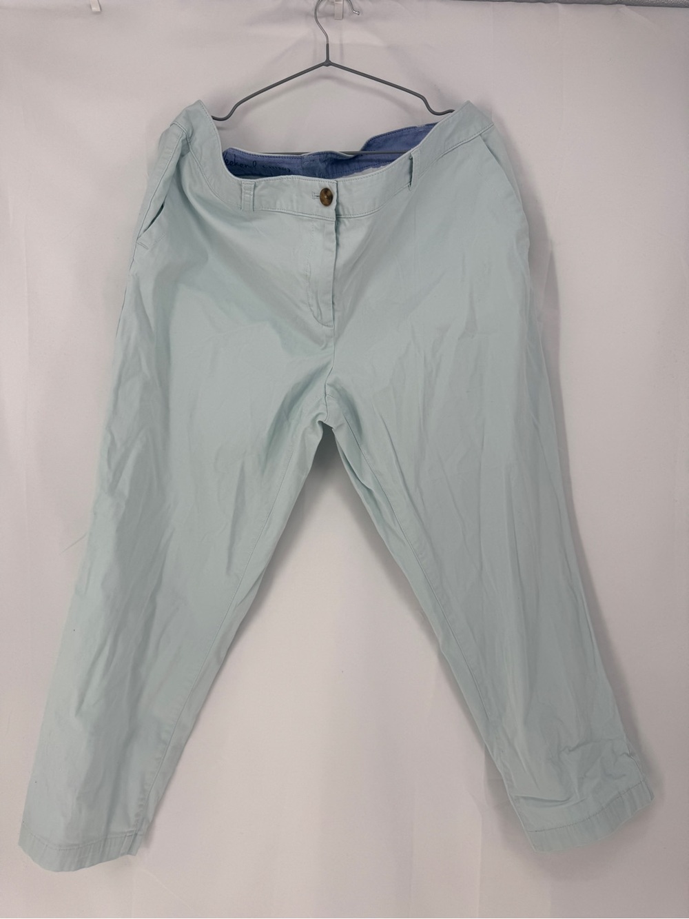 Talbots Weekend Chinos Light Mint Green Capris 0086